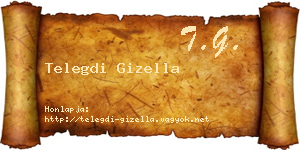 Telegdi Gizella névjegykártya